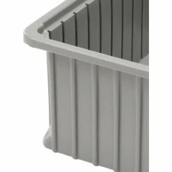 Dandux Dividable Stackable Plastic Box 50P0112070 - 16"L x 11"W x 7"H, Gray -Containers & Organizers Sales Store 772030 07