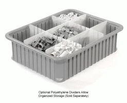 Dandux Dividable Stackable Plastic Box 50P0114042 - 22-1/2"L x 17-1/2"W x 4-1/4"H, Gray 29 Dandux Dividable Stackable Plastic Box 50P0114042 - 22-1/2"L x 17-1/2"W x 4-1/4"H, Gray -Containers & Organizers Sales Store 772040 4wco