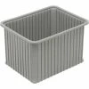 Dandux Dividable Stackable Plastic Box 50P0114140 - 22-1/2"L x 17-1/2"W x 14"H, Gray