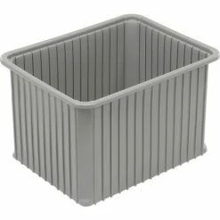 Dandux Dividable Stackable Plastic Box 50P0114140 - 22-1/2"L x 17-1/2"W x 14"H, Gray