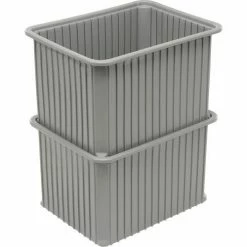 Dandux Dividable Stackable Plastic Box 50P0114140 - 22-1/2"L x 17-1/2"W x 14"H, Gray -Containers & Organizers Sales Store 772054 02