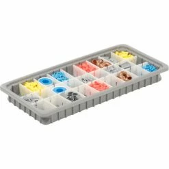Dandux Dividable Stackable Plastic Box 50P0224024 - 24"L x 11"W x 2-1/2"H, Gray 19 Dandux Dividable Stackable Plastic Box 50P0224024 - 24"L x 11"W x 2-1/2"H, Gray -Containers & Organizers Sales Store 772055 03