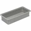 Dandux Dividable Stackable Plastic Box 50P0224050 - 24"L x 11"W x 5"H, Gray