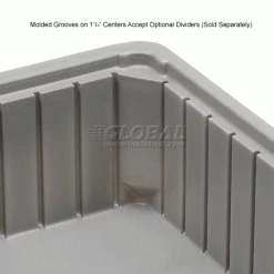 Dandux Dividable Stackable Plastic Box 50P0224050 - 24"L x 11"W x 5"H, Gray 27 Dandux Dividable Stackable Plastic Box 50P0224050 - 24"L x 11"W x 5"H, Gray -Containers & Organizers Sales Store 772060 3wco