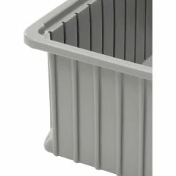 Dandux Dividable Stackable Plastic Box 50P0224070 - 24"L x 11"W x 7"H, Gray -Containers & Organizers Sales Store 772064 07