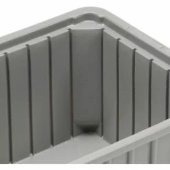 Dandux Dividable Stackable Plastic Box 50P0224070 - 24"L x 11"W x 7"H, Gray -Containers & Organizers Sales Store 772064 08