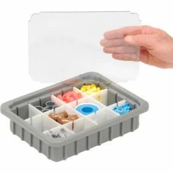 Dandux Insert Cover 50B0110LI for Dividable Grid Stackable Box, 11"L x 8"W, Clear - Pkg Qty 6