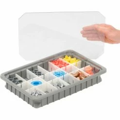 Dandux Insert Cover 50B0112LI for Dividable Grid Stackable Box, 16"L x 11"W, Clear - Pkg Qty 6 -Containers & Organizers Sales Store 772082 03