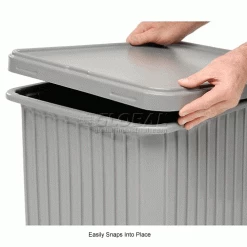 Dandux Snap-On Cover 50P0114NN for Dividable Grid Stackable Box, 22"L x 17"W, Gray - Pkg Qty 6 -Containers & Organizers Sales Store 772084 2wco