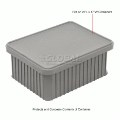 Dandux Snap-On Cover 50P0114NN for Dividable Grid Stackable Box, 22"L x 17"W, Gray - Pkg Qty 6 -Containers & Organizers Sales Store 772084 3wco