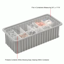 Dandux Insert Cover 50B0224LI for Dividable Grid Stackable Box, 24"L x 11"W, Clear - Pkg Qty 6 -Containers & Organizers Sales Store 772086 2wco