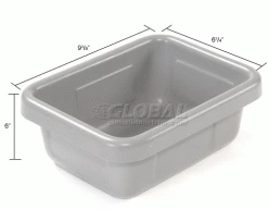 Dandux Tote Box without Lid 50P1008060 - 10-3/4"L x 8-1/8"W x 6"H -Containers & Organizers Sales Store 772304 dim
