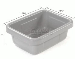 Dandux Tote Box without Lid 50P2116040 - 21-5/8 x 16-5/8 x 4 23 Dandux Tote Box without Lid 50P2116040 - 21-5/8 x 16-5/8 x 4 -Containers & Organizers Sales Store 772316 dim