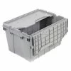 Akro-Mils Attached Lid Container 39170GREY - 21-1/2"L x 15'W x 17"H - Pkg Qty 3