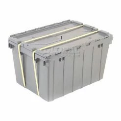 Akro-Mils Attached Lid Container 39085GREY - 21-1/2"L x 15"W x 9"H - Pkg Qty 6 -Containers & Organizers Sales Store 772331 13