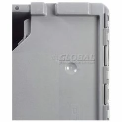 Akro-Mils Attached Lid Container 39085GREY - 21-1/2"L x 15"W x 9"H - Pkg Qty 6 -Containers & Organizers Sales Store 772331 31