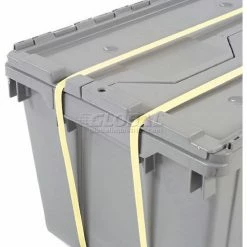 Akro-Mils Attached Lid Container 39085GREY - 21-1/2"L x 15"W x 9"H - Pkg Qty 6 -Containers & Organizers Sales Store 772331 37