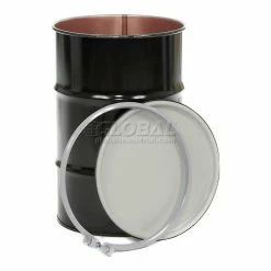 Global Industrial™ Carbon Steel Drum 55 Gallon Open Head with Epoxy Phenolic Lining -Containers & Organizers Sales Store 795275P 01
