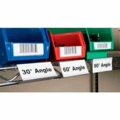 Aigner Angle-Vu WRS1253 Label Holder, Wire Shelving 3"W x 1-1/4"H (25 pcs/pkg)