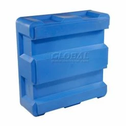 Dandux Forkliftable Single Wall Skid Bulk Container 512177 - 62" x 62" x 21", Blue -Containers & Organizers Sales Store 809110BL 04 1