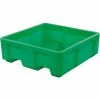 Dandux Forkliftable Single Wall Skid Bulk Container 512167E - 36" x 19-1/2" x 23-1/2", Green