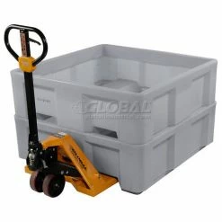 Dandux Forkliftable Single Wall Skid Bulk Container 512165A - 36" x 19-1/2" x 17-1/2", Gray -Containers & Organizers Sales Store 809110GY 06 1