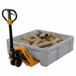 Dandux Forkliftable Single Wall Skid Bulk Container 512165A - 36" x 19-1/2" x 17-1/2", Gray -Containers & Organizers Sales Store 809110GY 08 1