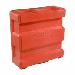 Dandux Forkliftable Single Wall Skid Bulk Container 512167R - 36" x 19-1/2" x 23-1/2", Red -Containers & Organizers Sales Store 809110RD 04