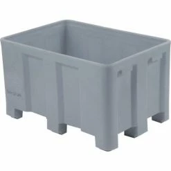 Dandux Forkliftable Double Wall Skid Bulk Container 51-2120A - 36" x 26" x 22", Gray