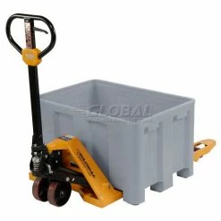 Dandux Forkliftable Double Wall Skid Bulk Container 51-2120A - 36" x 26" x 22", Gray -Containers & Organizers Sales Store 809118GY 07