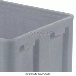 Dandux Forkliftable Double Wall Skid Bulk Container 51-2120A - 36" x 26" x 22", Gray -Containers & Organizers Sales Store 809118GY 2wco