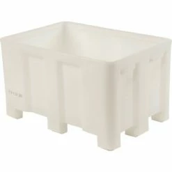 Dandux Forkliftable Double Wall Skid Bulk Container 512110N - 36" x 26" x 16-1/2", White