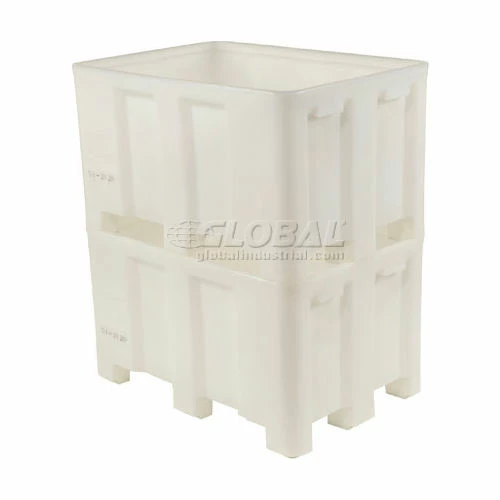 Dandux Forkliftable Double Wall Skid Bulk Container 512110N - 36" x 26" x 16-1/2", White 5 Dandux Forkliftable Double Wall Skid Bulk Container 512110N - 36" x 26" x 16-1/2", White - Image 5