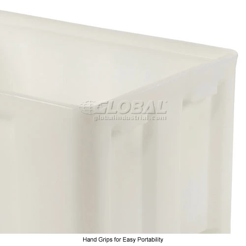 Dandux Forkliftable Double Wall Skid Bulk Container 512110N - 36" x 26" x 16-1/2", White 10 Dandux Forkliftable Double Wall Skid Bulk Container 512110N - 36" x 26" x 16-1/2", White - Image 10