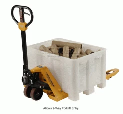 Dandux Forkliftable Double Wall Skid Bulk Container 512110N - 36" x 26" x 16-1/2", White 24 Dandux Forkliftable Double Wall Skid Bulk Container 512110N - 36" x 26" x 16-1/2", White -Containers & Organizers Sales Store 809118WH 4wco