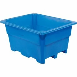 Dandux Pallet Container 51-2030U - 52"L x 42"W x 30"H Single Wall, Blue