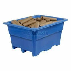 Dandux Pallet Container 51-2030U - 52"L x 42"W x 30"H Single Wall, Blue -Containers & Organizers Sales Store 809205BL 02