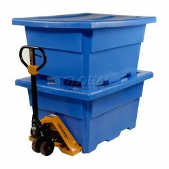 Dandux Pallet Container 51-2030U - 52"L x 42"W x 30"H Single Wall, Blue -Containers & Organizers Sales Store 809205BL 07