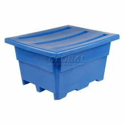 Dandux Pallet Container 51-2030U - 52"L x 42"W x 30"H Single Wall, Blue -Containers & Organizers Sales Store 809205BL 12