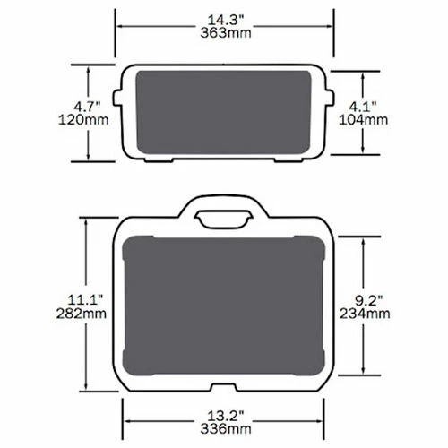 Nanuk 910 Series DJI Osmo Case 910-OSM5 with Foam Insert 14-5/16"L x 11-1/8"W x 4-11/16"H Silver 4 Nanuk 910 Series DJI Osmo Case 910-OSM5 with Foam Insert 14-5/16"L x 11-1/8"W x 4-11/16"H Silver - Image 4