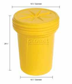 Eagle Mfg Eagle 1600SL 30 Gallon Lab Pack with Screw Top Lid -Containers & Organizers Sales Store 921242 dim