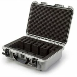 Nanuk 925 Series Pistol Case w/Foam Insert 925-4UP5 - 4 Pistol Cap 18-11/16" x 14-13/16" x 7" Silver