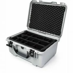 Nanuk 933 Series Airtight Watertight Case w/Dividers 933-2005 19-7/8"L x 16-1/8"W x 10-1/8"H Silver