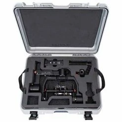 Nanuk 940 Series DJI Ronin M Case 940-RON5 with Foam Insert 21-11/16"L x 16-7/8"W x 8-1/2"H Silver -Containers & Organizers Sales Store 940DJIRONIN M top view with RONIN M updated 4