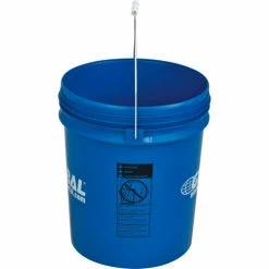 Global Industrial™ 5 Gallon Open Head Plastic Pail with Steel Handle - Blue -Containers & Organizers Sales Store 988980 02