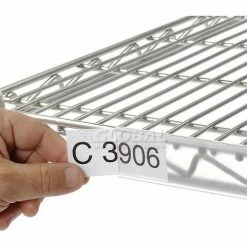 Nexel® ABM12C-12 Clear Label Holder 12"W x 1-1/4"H With Paper Insert (12 Pc) -Containers & Organizers Sales Store ABM12C 04 1