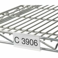 Nexel® ABM3C-25 Clear Label Holder 3"W x 1-1/4"H With Paper Insert (25 Pc) -Containers & Organizers Sales Store ABM3C 04