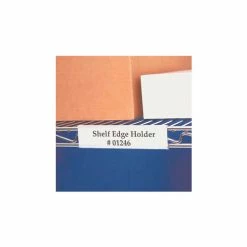 Aigner Wire Shelving Label Holder, 6" x 1-5/16", Clear (25 pcs/pkg)