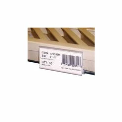 Aigner Wire Shelving (W/ Mats) Label Holder, 3" x 1-5/16", Clear (25 pcs/pkg)