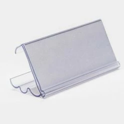 Angle Vu WireRac Angle-Vu™ 1-1/4" X 6" Clear Snap-On - Package Qty 25